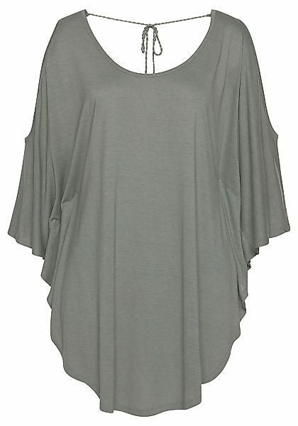 LASCANA Strandshirt mit Zierband im oberen günstig online kaufen