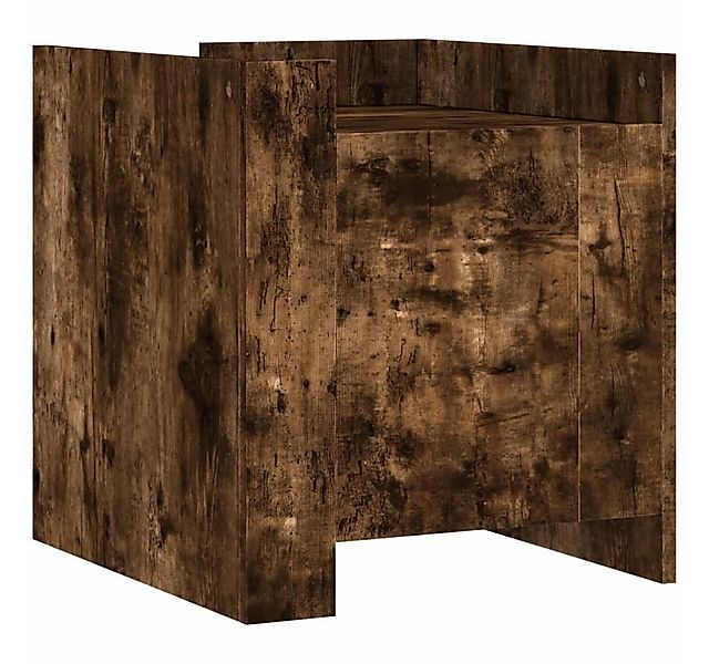 furnicato Nachttisch Räuchereiche 45x50x50 cm Holzwerkstoff (1-St) günstig online kaufen