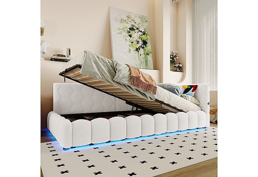 TavilaEcon Boxspringbett Daybett, Schlafsofa mit Lattenrost und LED-Lichtle günstig online kaufen