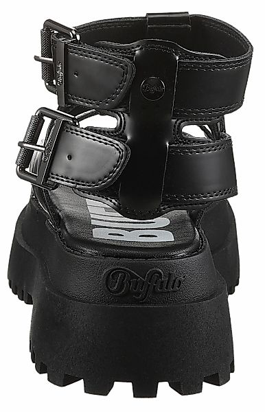 Buffalo PLUTO GLD Sandalette, Plateausandale, Festival-Sandale mit verstell günstig online kaufen