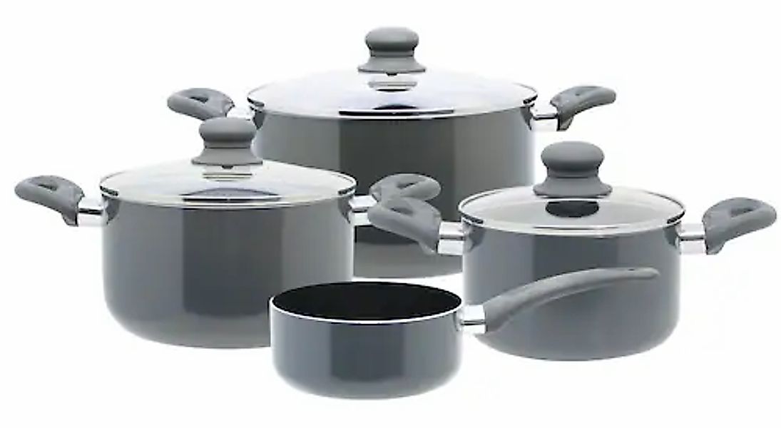 Elo Topf-Set »Rhino Topfset 4-teilig«, Aluminium, (Set, 7 tlg.), Hitzeisoli günstig online kaufen