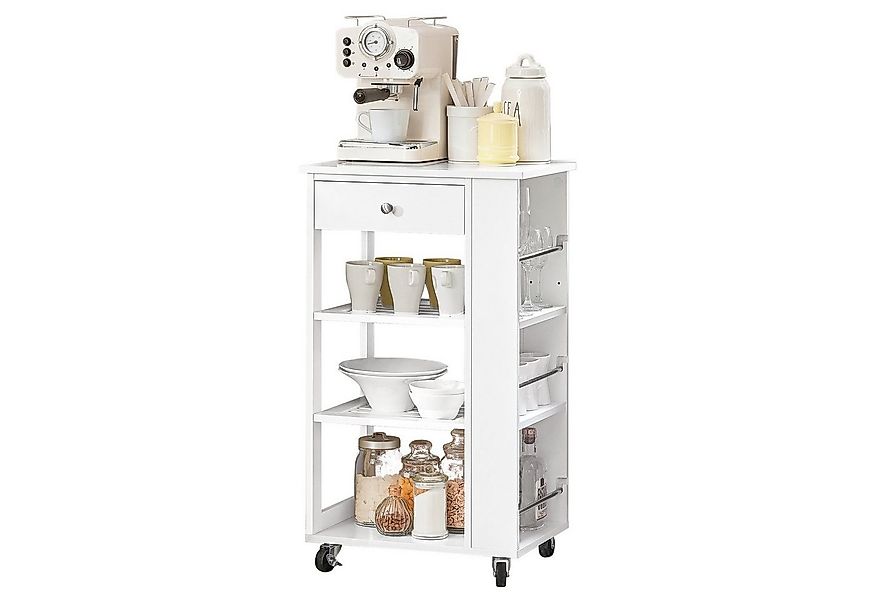 SoBuy Küchenwagen FKW12-II, Servierwagen Rollwagen mit Schublade Beistellwa günstig online kaufen