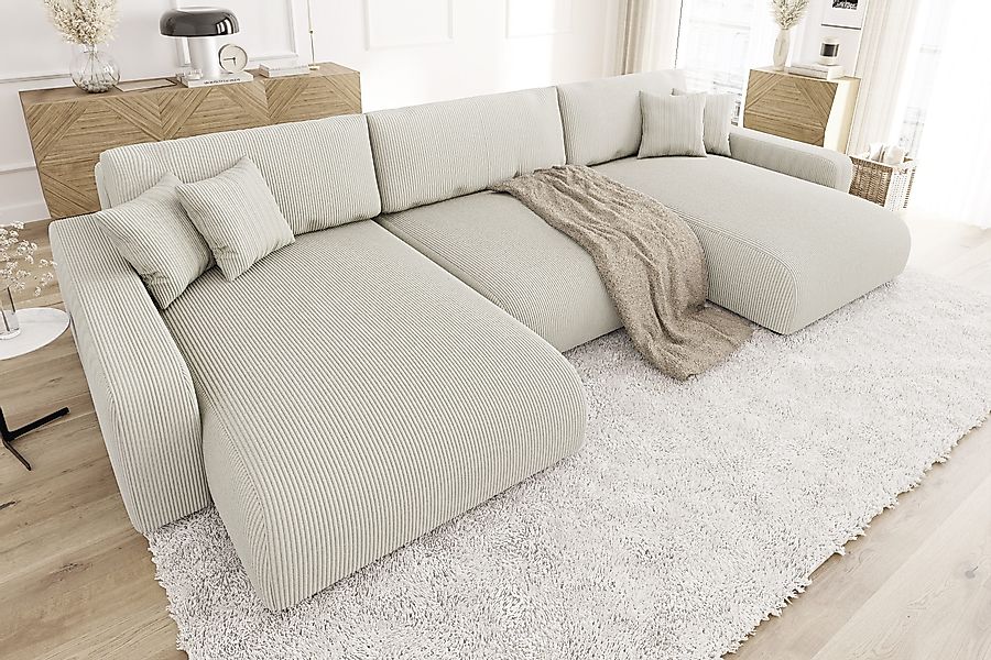 S-Style Möbel Wohnlandschaft Emma mit Schlaffunktion günstig online kaufen