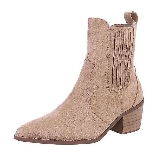 Ital-Design Damen Cowboyboots Freizeit Westernstiefelette (87531814) günstig online kaufen