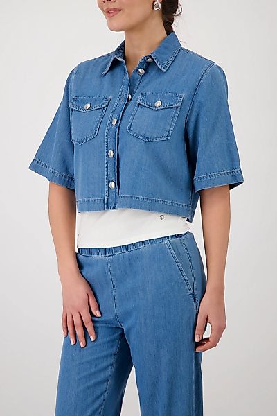 Monari Jeansjacke ohne Kapuze Regular fit mit Pattentaschen günstig online kaufen