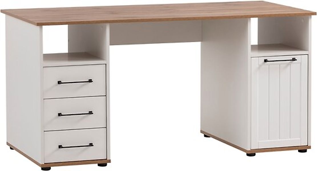 Schildmeyer Schreibtisch »Jelda«, in Landhausoptik, Holzdekor mit fühlbarer günstig online kaufen