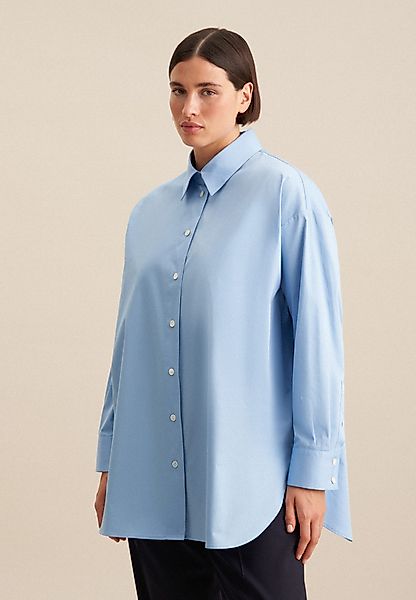 seidensticker Longbluse Schwarze Rose Langarm Kragen günstig online kaufen