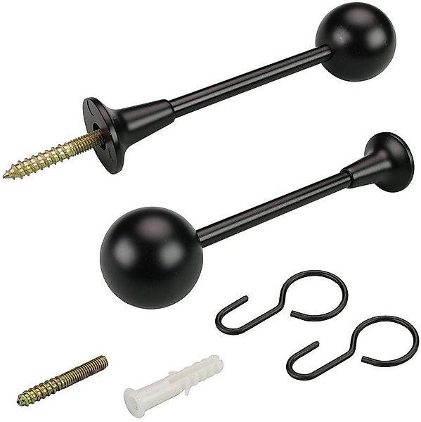 Liedeco Raffhalter, Gardinen, (1-tlg), für Gardinenstangen Ø 16 mm günstig online kaufen