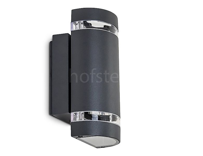 hofstein Außen-Wandleuchte »Serreta« Außenwandlampe aus Metall in dunkelgra günstig online kaufen