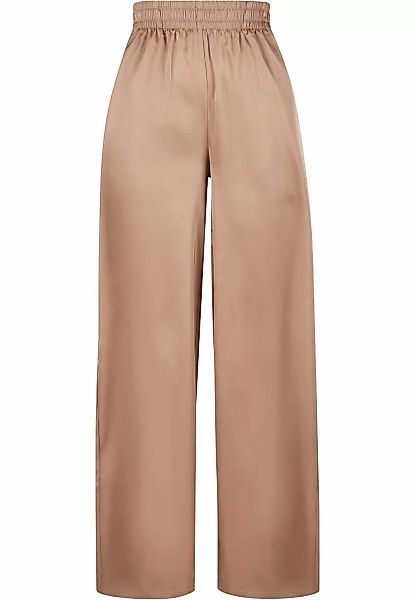 URBAN CLASSICS Stoffhose "Urban Classics Damen Ladies Satin Wide Leg Pants" günstig online kaufen