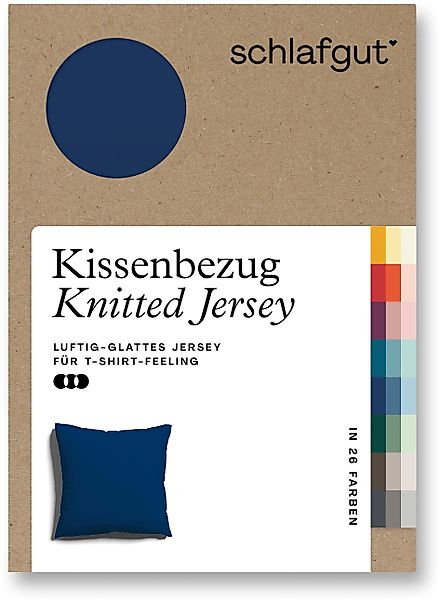 Schlafgut Kissenbezug Knitted Jersey aus Bio-Baumwolle günstig online kaufen