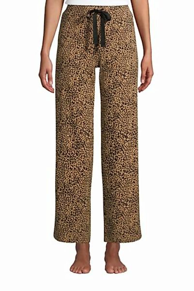Weite Jersey Pyjama-Hose in 7/8-Länge, Damen, Größe: S Normal, Braun, by La günstig online kaufen