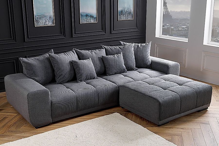 riess-ambiente Big-Sofa ELEGANCIA 285cm anthrazit, Einzelartikel 1 Teile, X günstig online kaufen