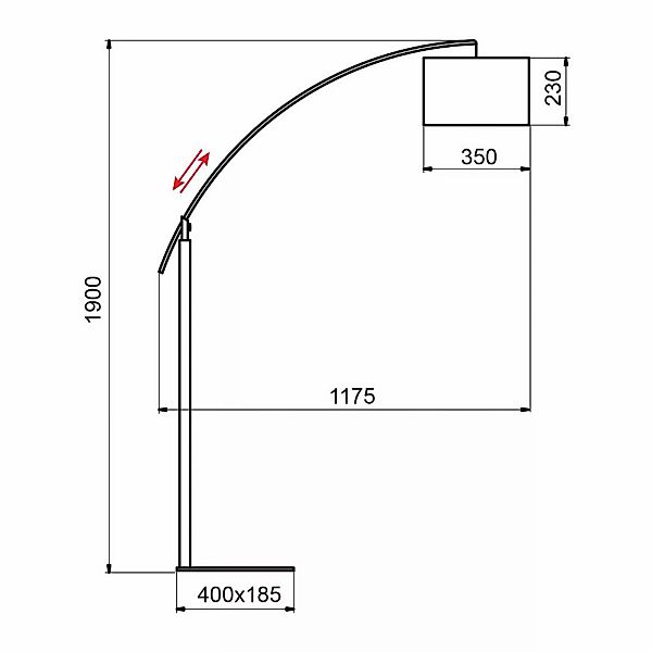 Aluminor Rainbow Stehlampe ebenholz/chrom günstig online kaufen