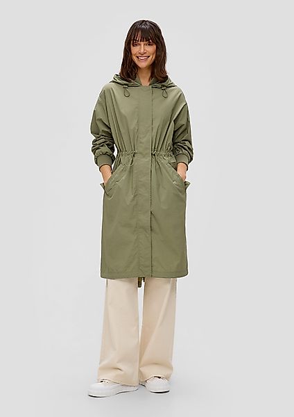 s.Oliver Funktionsmantel Verstellbarer Parka in Crinkle-Optik günstig online kaufen