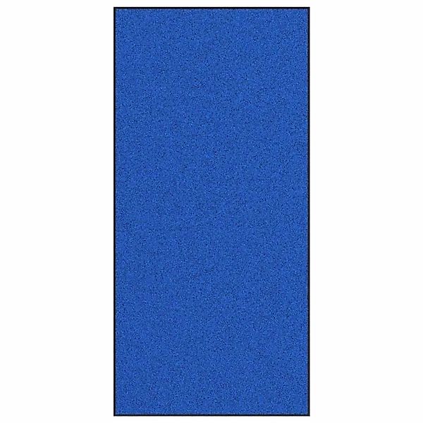 vidaXL Fußmatte Blau und Schwarz 120 x 250 cm Polyamid und PVC 4100737 günstig online kaufen