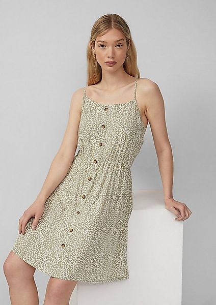 QS Minikleid Kleid Spaghettiträgerkleid aus Viskose günstig online kaufen