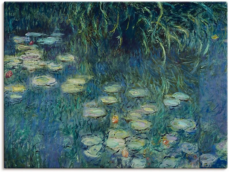 Artland Leinwandbild "Teil Seerosenbild Musée de lOrangerie" 1 Stk. tlg. au günstig online kaufen
