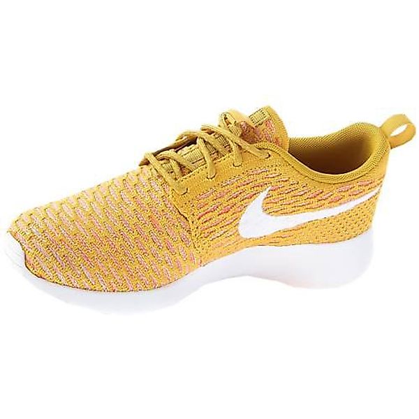 Nike Wmns Rosherun Flyknit Schuhe EU 36 1/2 Orange,White,Honey günstig online kaufen