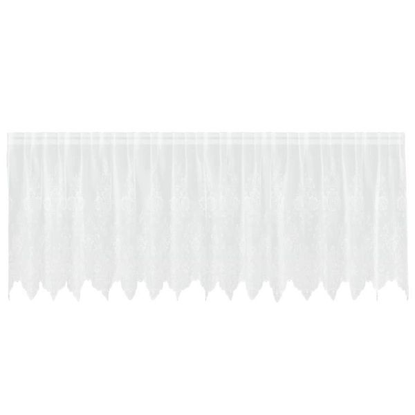 vidaXL Spitzenvorhang mit Vorhängen Weiß 400x120cm Polyester 4107906 günstig online kaufen