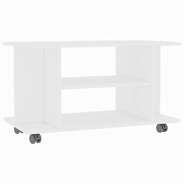 furnicato TV-Schrank mit Rollen Weiß 80x40x45 cm Holzwerkstoff (1-St) günstig online kaufen