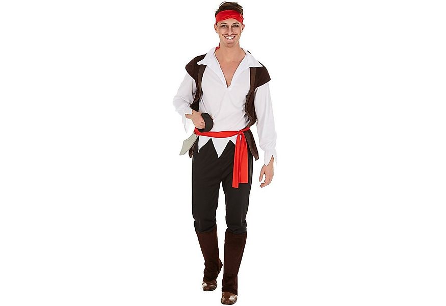 dressforfun Piraten-Kostüm Herrenkostüm Pirat Kapitän Ringelbart, Bequeme J günstig online kaufen