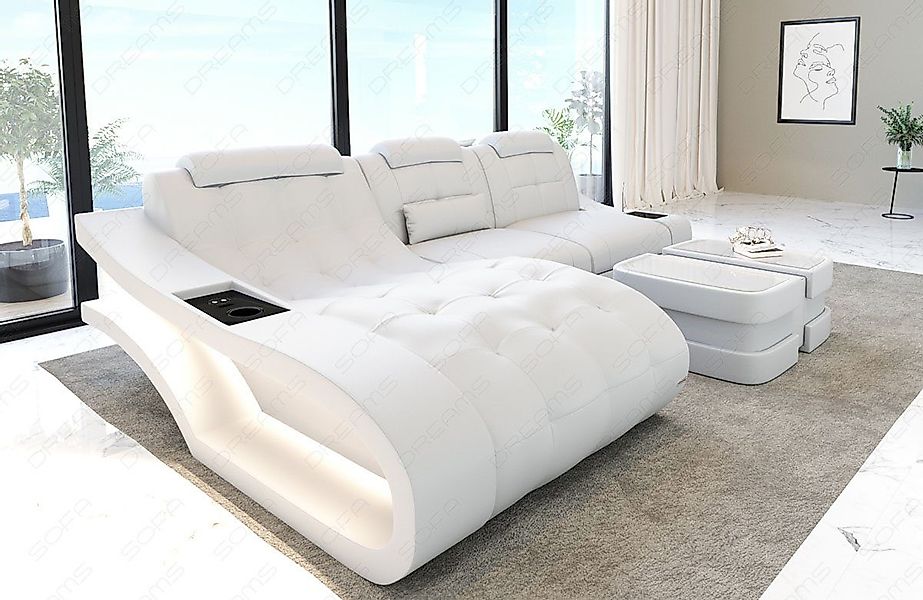 Sofa Dreams Ecksofa Leder Sofa Couch günstig online kaufen