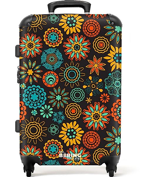 NoBoringSuitcases.com© Hartschalen-Trolley mit leuchtende Räder - Boho - Bl günstig online kaufen