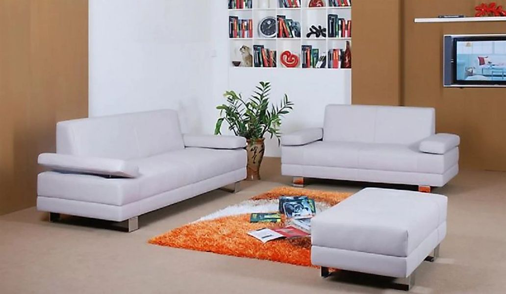 JVmoebel Sofa Sofagarnitur Design Couchen Sofas 311 Sitzer Set Leder Sofa P günstig online kaufen