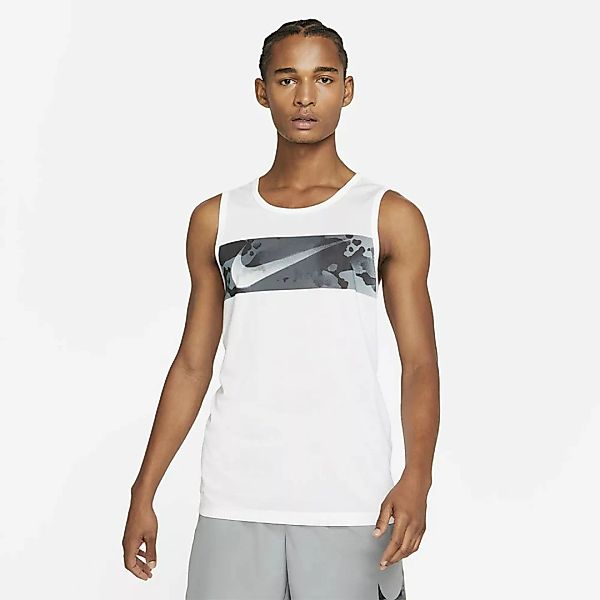 Nike Legend Swoosh Camo Ärmelloses T-shirt M White günstig online kaufen