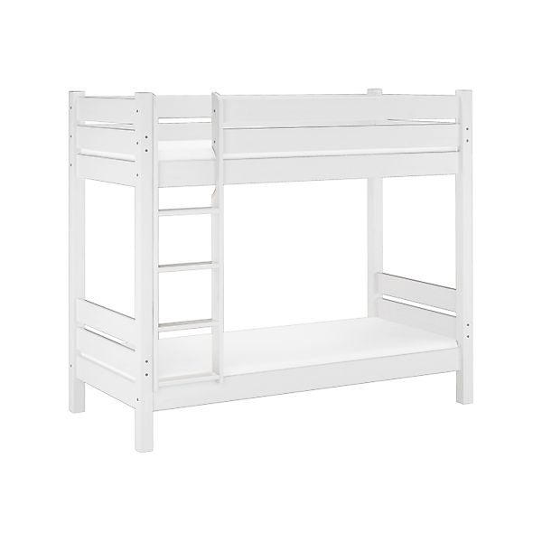 Erst-Holz Überlanges Niedriges Etagenbett 90 x 220 Massivholz Teilbare Nisc günstig online kaufen