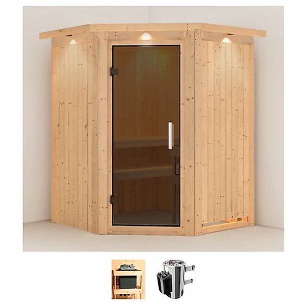 Karibu Sauna »Nanna«, 3,6-kW-Plug & Play Ofen mit integrierter Steuerung günstig online kaufen