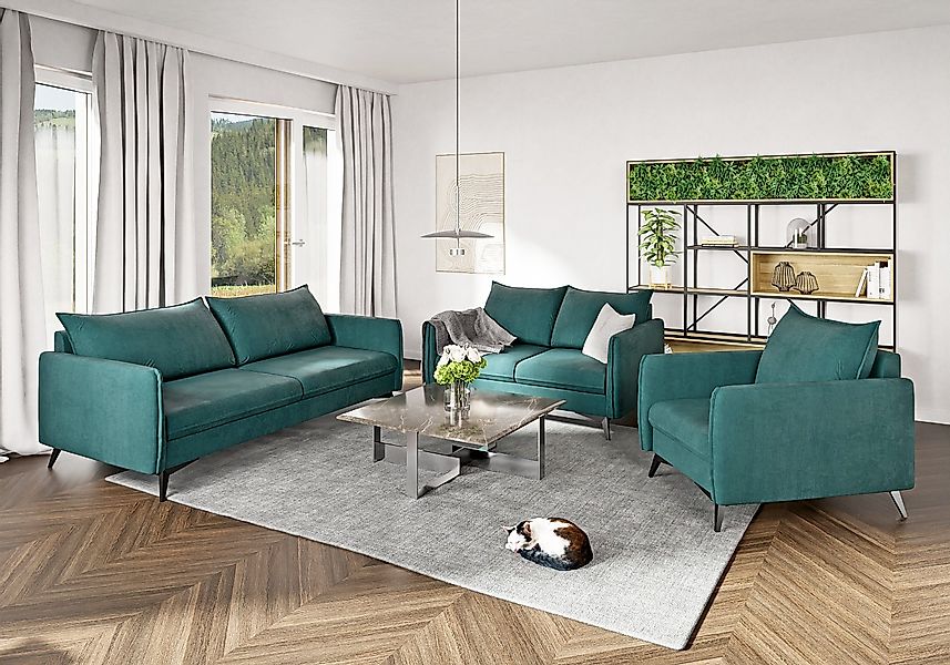 S-Style Möbel Polstergarnitur 3+2+1 Azalea mit günstig online kaufen