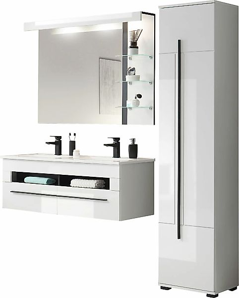 Home affaire Badmöbel-Set "Cantara, Bad im modernen Design, 3-teiliges Bade günstig online kaufen