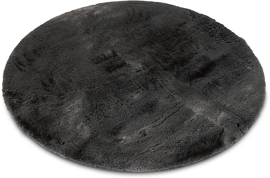 Gino Falcone Fellteppich Kuschelteppich Chiara, rund, Höhe: 30 mm, Kunstfel günstig online kaufen