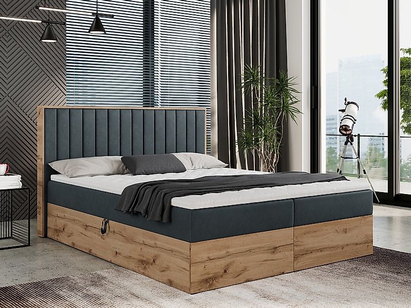 MKS MÖBEL Boxspringbett ALBERO 4 (Set, Packung, gepolstertes Kopfteil, topp günstig online kaufen