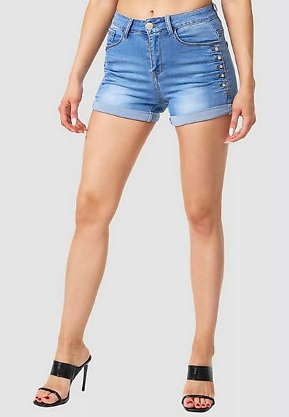MiSS RJ Jeansshorts High Waist Denim Jeans Shorts Bermuda Stretch Hose mit günstig online kaufen