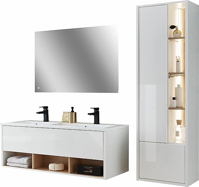 PLACES OF STYLE Badmöbel-Set "Studio Line, Bad im modernen Design, 3-teilig günstig online kaufen