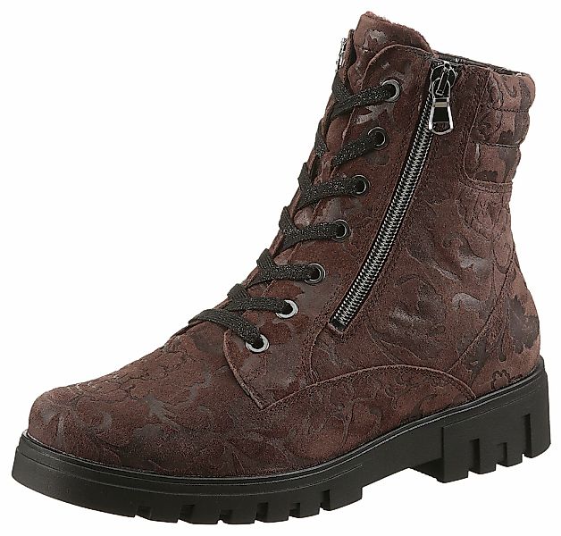 Waldläufer Schnürstiefelette "H-SERENA", Schnürboots, Profilsohle, Blockabs günstig online kaufen