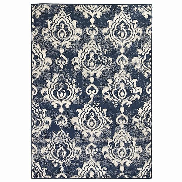 Teppich Modern Barock-ornamente Vintage 80 X 150 Cm Beige/blau günstig online kaufen