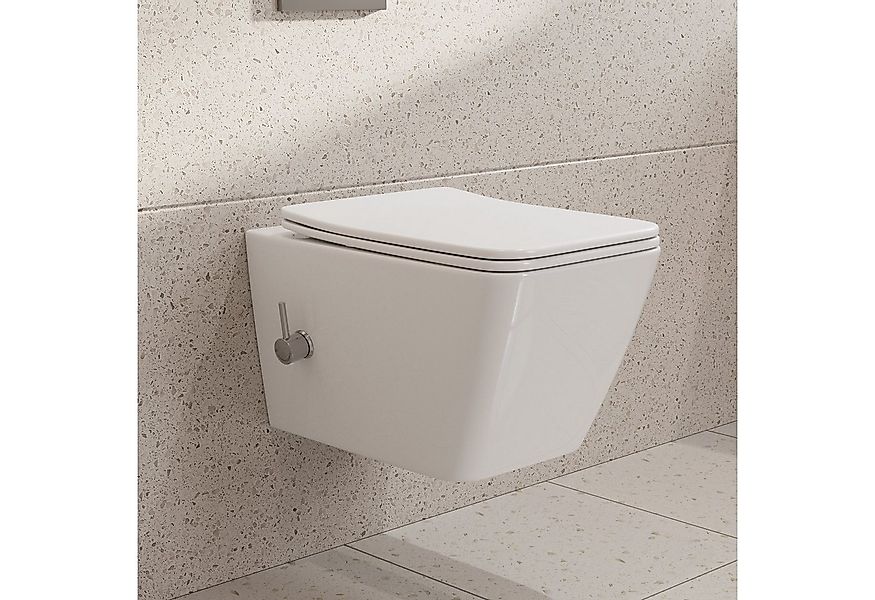HOROW Dusch-WC Taharet -WC mit Softclose Toilettensitz, spülrandlose Toilet günstig online kaufen