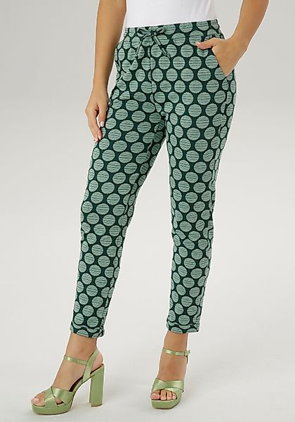 Aniston SELECTED Schlupfhose mit gestreiften Punkten günstig online kaufen