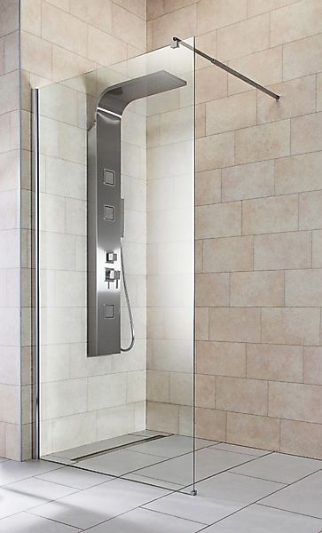 welltime Walk-in-Dusche Tropea light, Einscheibensicherheitsglas, Inklusive günstig online kaufen