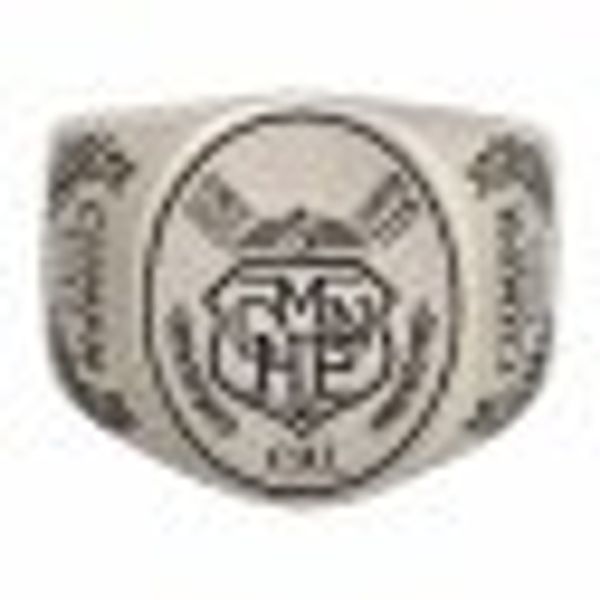 Ring 925/- Sterling Silber Siegelring satiniert oxidiert Champion Wappen günstig online kaufen