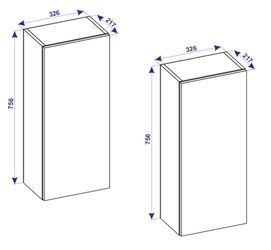 VCM Hochschrank Holz Badmöbel Bad Hochschrank günstig online kaufen