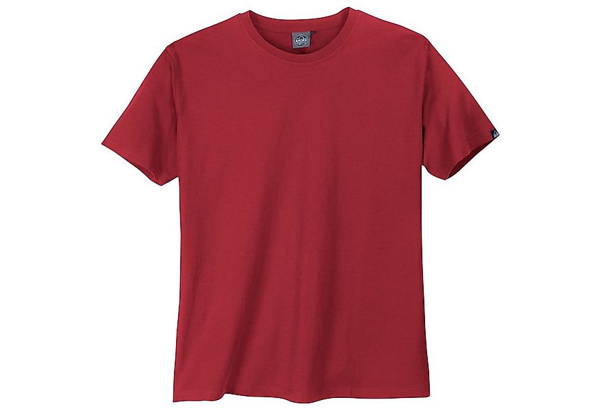 AHORN SPORTSWEAR Rundhalsshirt Ahorn Basic Rundhals T-Shirt rot Übergrößen günstig online kaufen