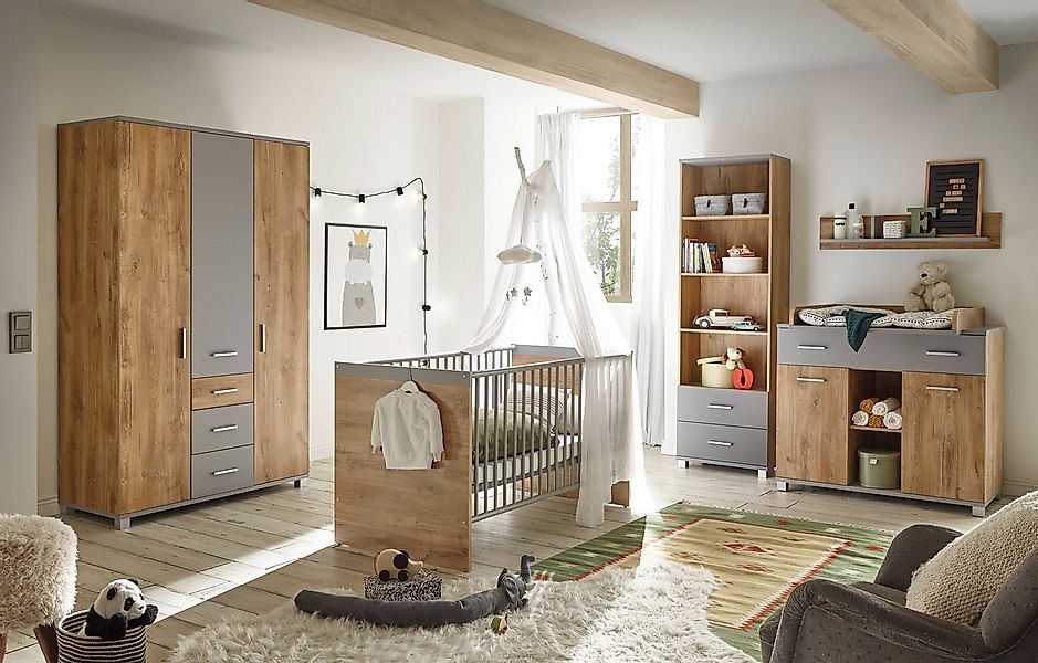 möbel-direkt.de Babyzimmer-Komplettset Larissa, (Komplett Set, 4-tlg., Schr günstig online kaufen