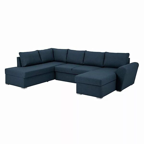 ebuy24 Sofa Stefan Schlafsofa Chaiselong rechts, blau., 1 Teile günstig online kaufen