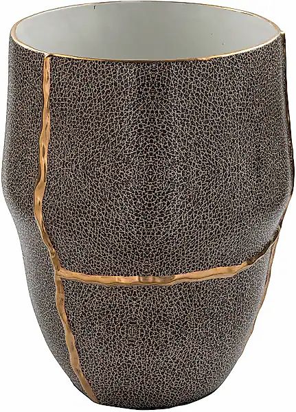 Fink Tischvase »FAVORA« Porzellanvase, in lederähnlicher Optik, Höhe 40,5 c günstig online kaufen