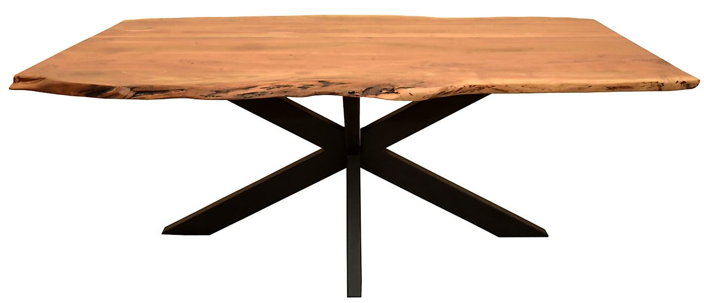 Baumkantentisch Catania Akazie Cross Gestell 160 x 90 cm günstig online kaufen